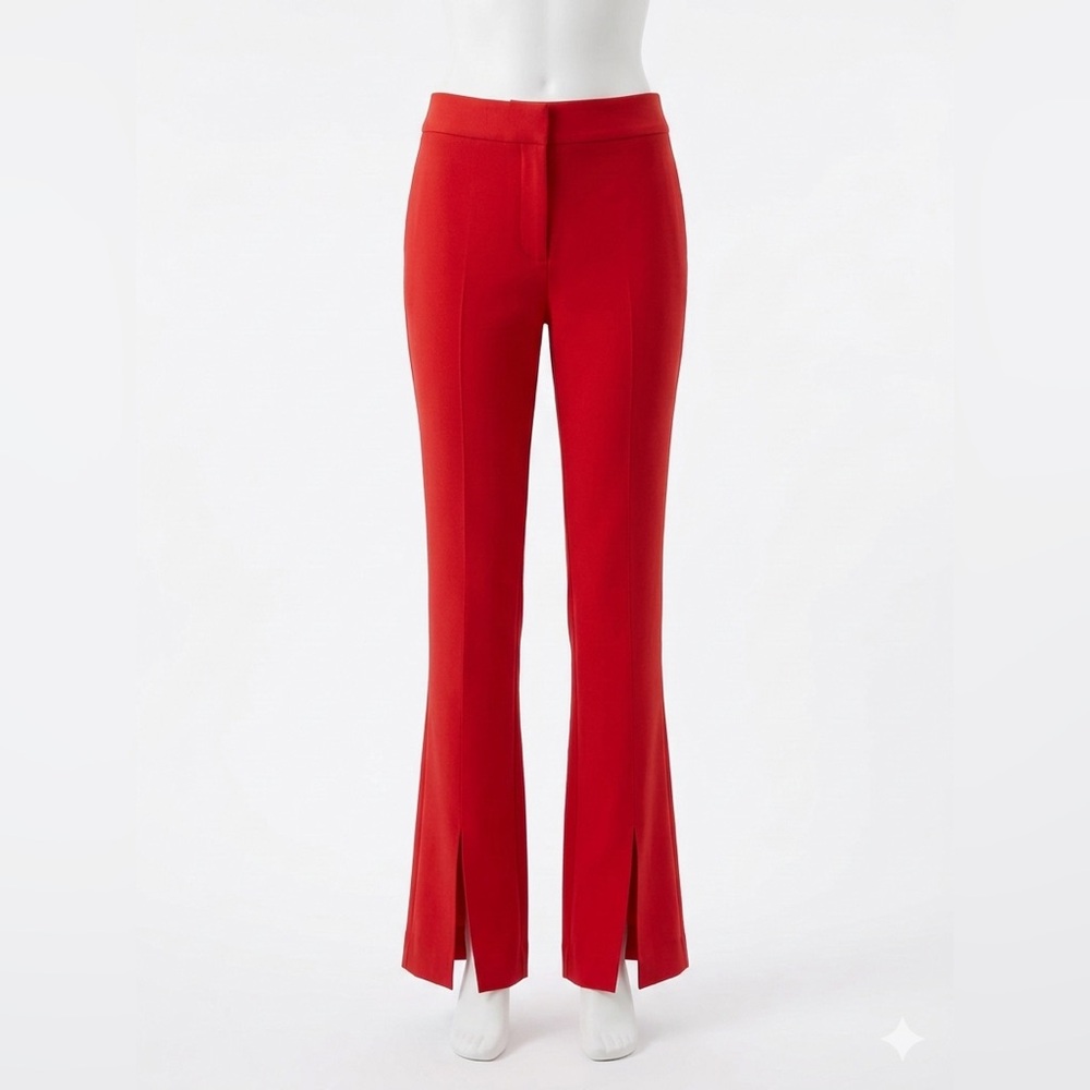 Derek Lam Vibrant Red Flare Pants